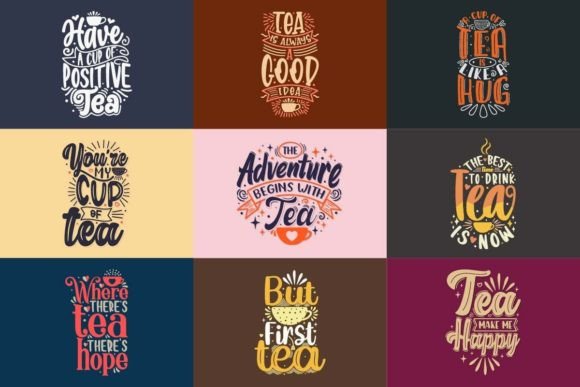 Reviewing the Tea Bundle Quote Typography SVG for Embroidery
